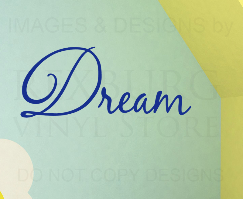 Wall Decal Sticker Quote Vinyl Art Removable Lettering Decorative Dream IN19