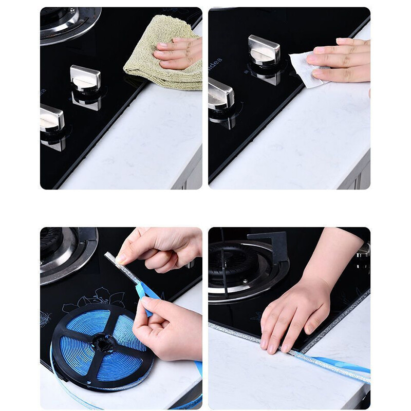 Ceramic Tile Mildewproof Gap Tape Self-adhesive Waterproof Seam Sticker 7.5/15mm