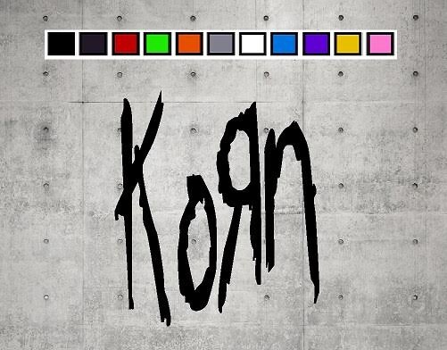 KORN LOGO Vinyl Decal Sticker Emblem Car Truck Window 4" 6" 8"