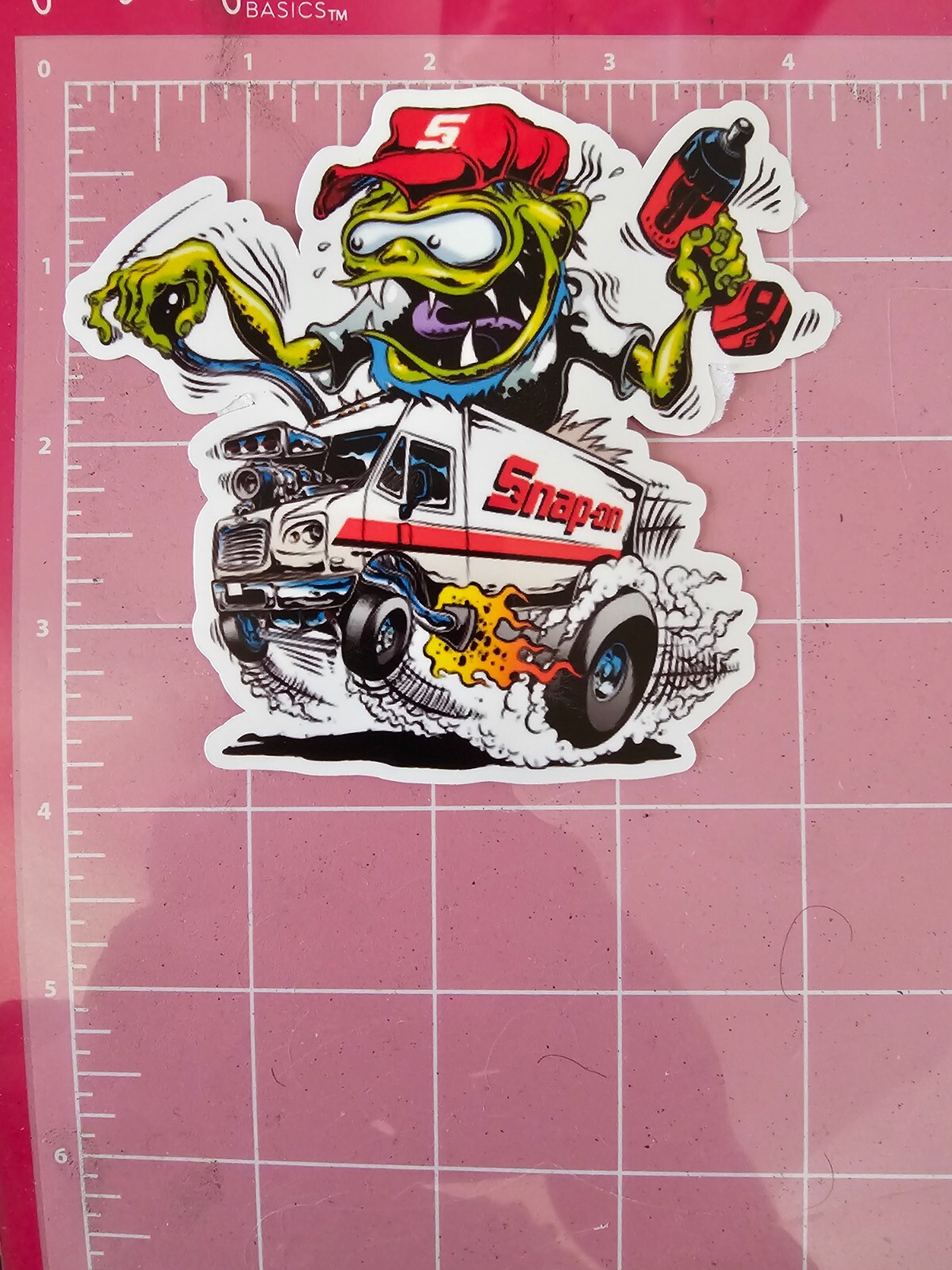 Monster Hot Rod Vinyl Sticker