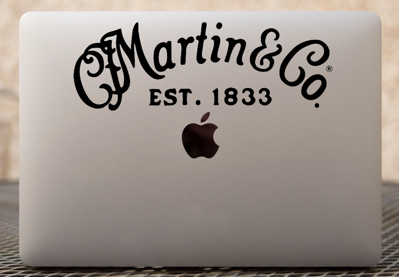 Martin Guitar Logo Decal- Guitar Sticker- Music Decal- Vinyl Decal- Band Decal