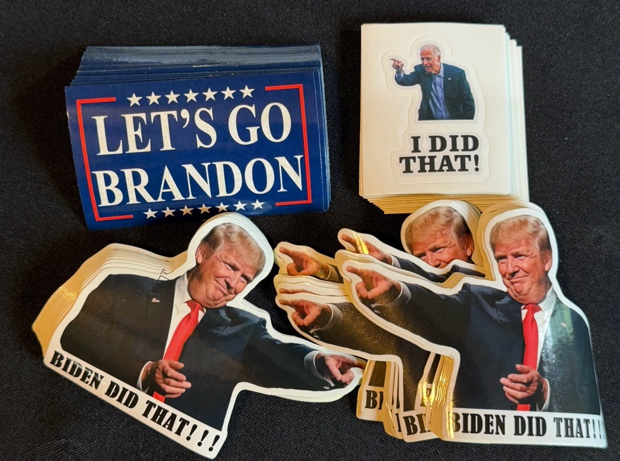HUGE Political Vinyl Sticker Lot Multicolor Joe Biden President Trump
