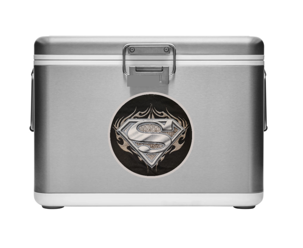 Superman (Pewter Logo) 4" Vinyl Decal Handmade Vehicle Cooler Laptop Decor 26