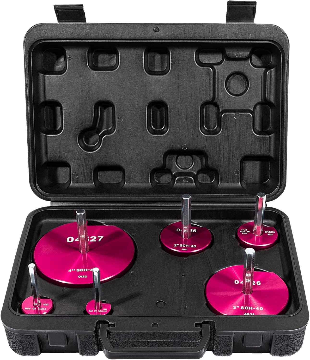 6PCS PVC Pipe Reamer Kit with Wrenches & Extension for CPVC, PPR, ABS Fittings