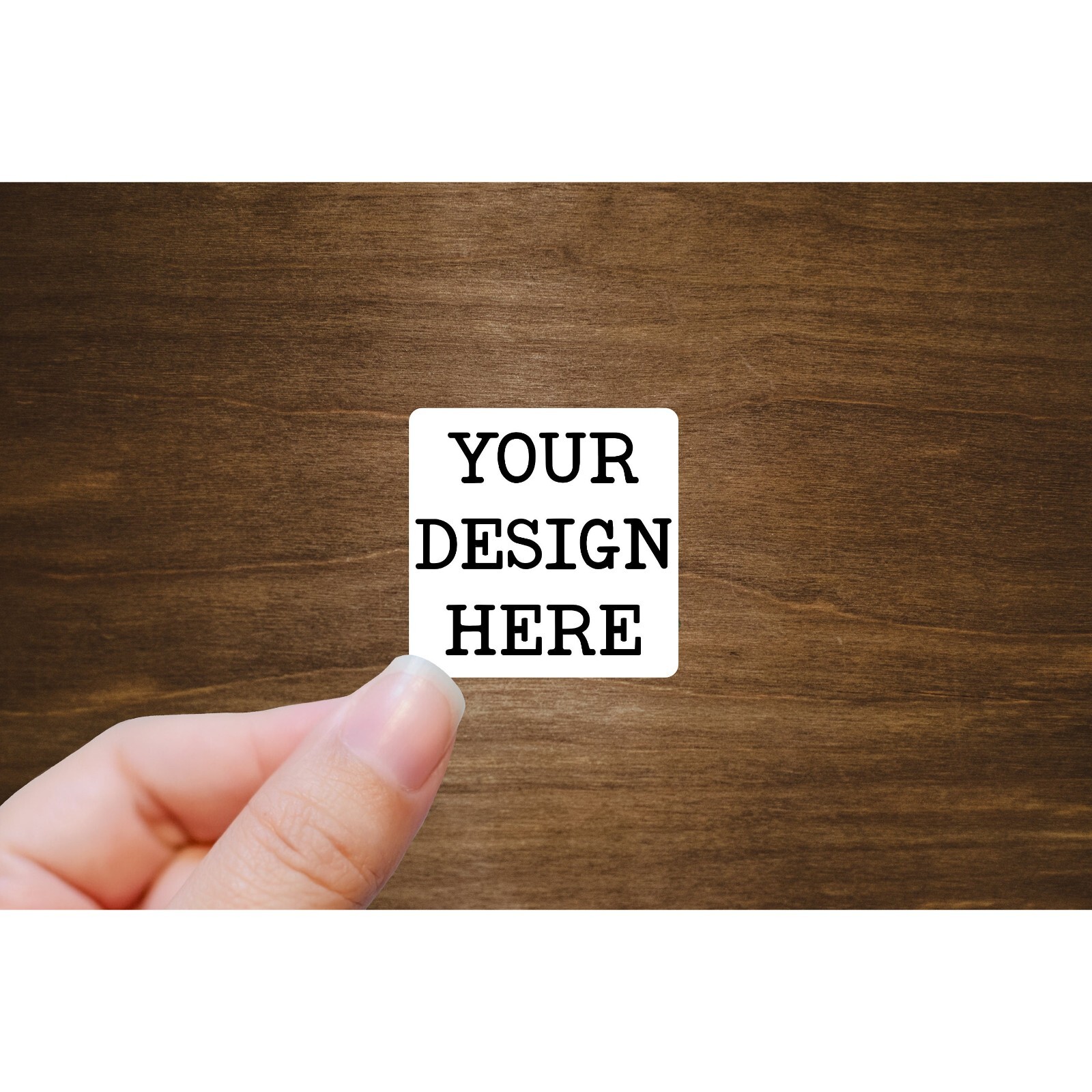 Custom Stickers From Your Design or Any Text 2" x 2", 2" x 1", 3" x 1"