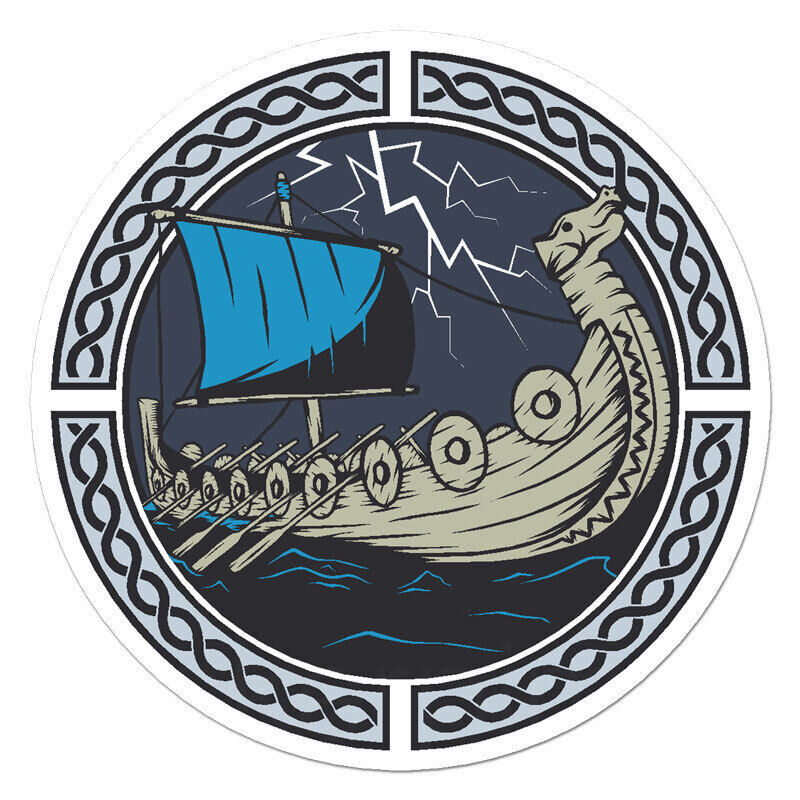 Viking Ship Sticker Decal