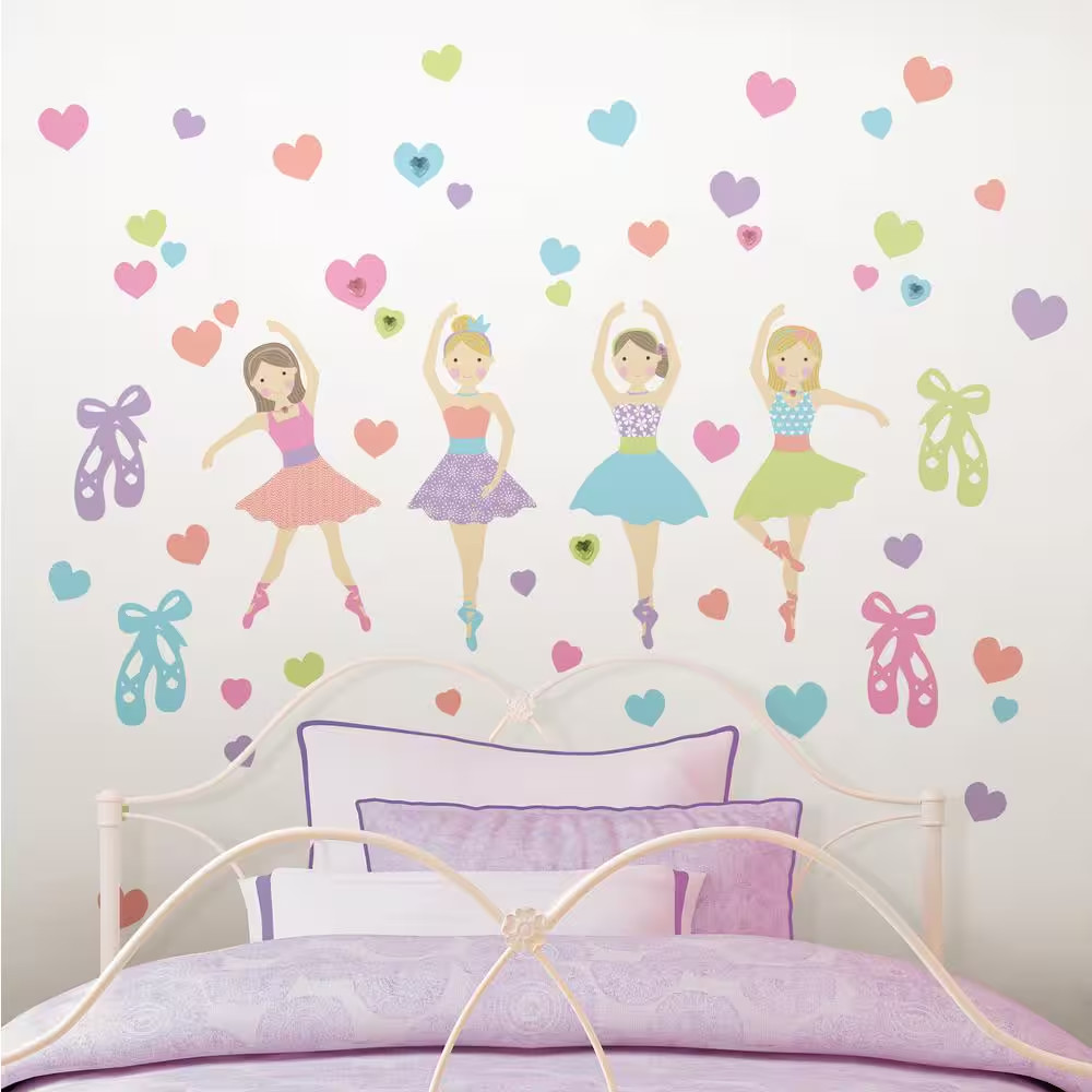 Multi-Color Prima Ballerina Wall Decal