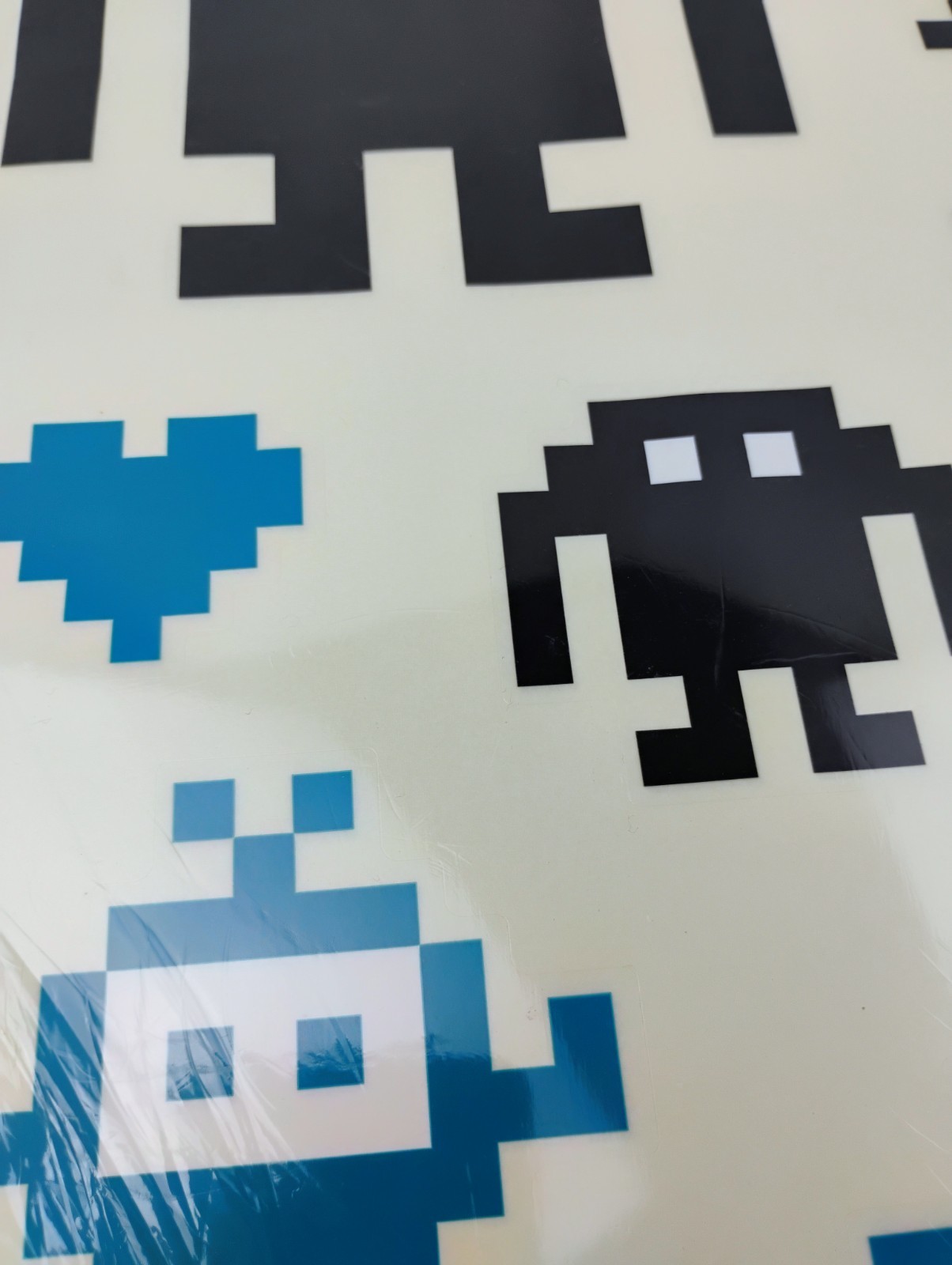 IKEA Arcade Aliens Wall Art Decals Stickers Slatthult Ladyleia Pixel Designs