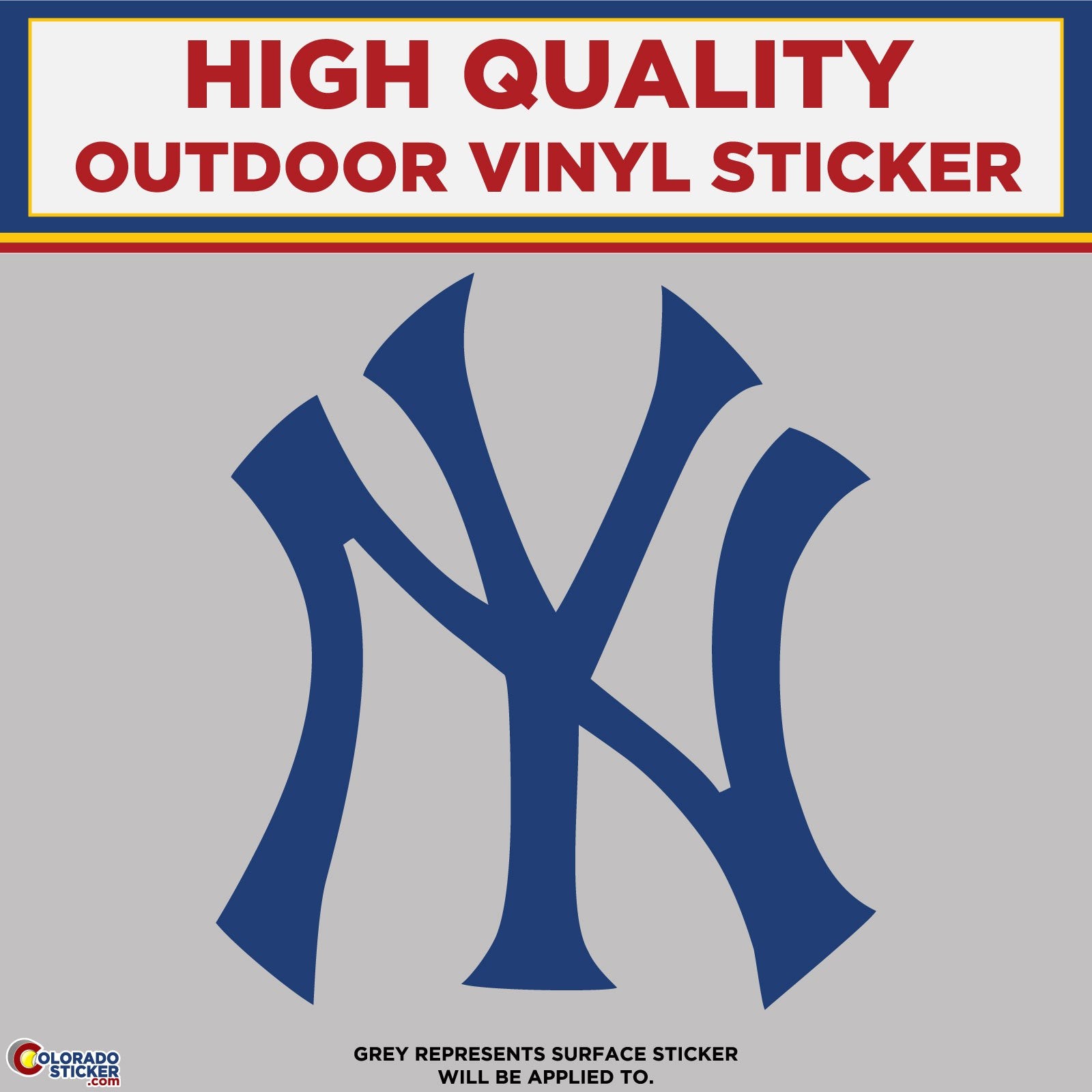 Yankees, Die Cut High Quality Vinyl Stickers