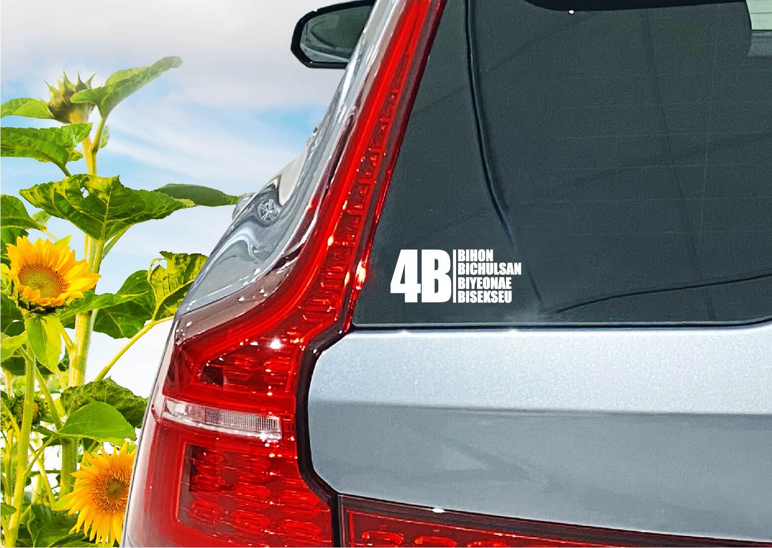 4B Movement Decal Sticker Four Nos Bisekseu Bichulsan Biyeonae Bihon Women Power