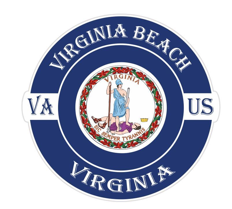 Virginia Beach Virginia Sticker Decal A617