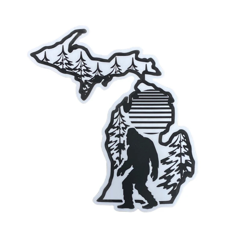 Michigan Sasquatch Decal- Sasquatch Woods- Yeti Decal- Bigfoot Decal- Michigan