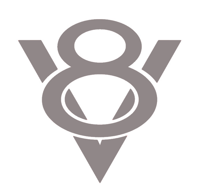 V8, V EIGHT , ENGINE, Decal Stickers for Cars, Windows, Laptops, Wall, Tablets
