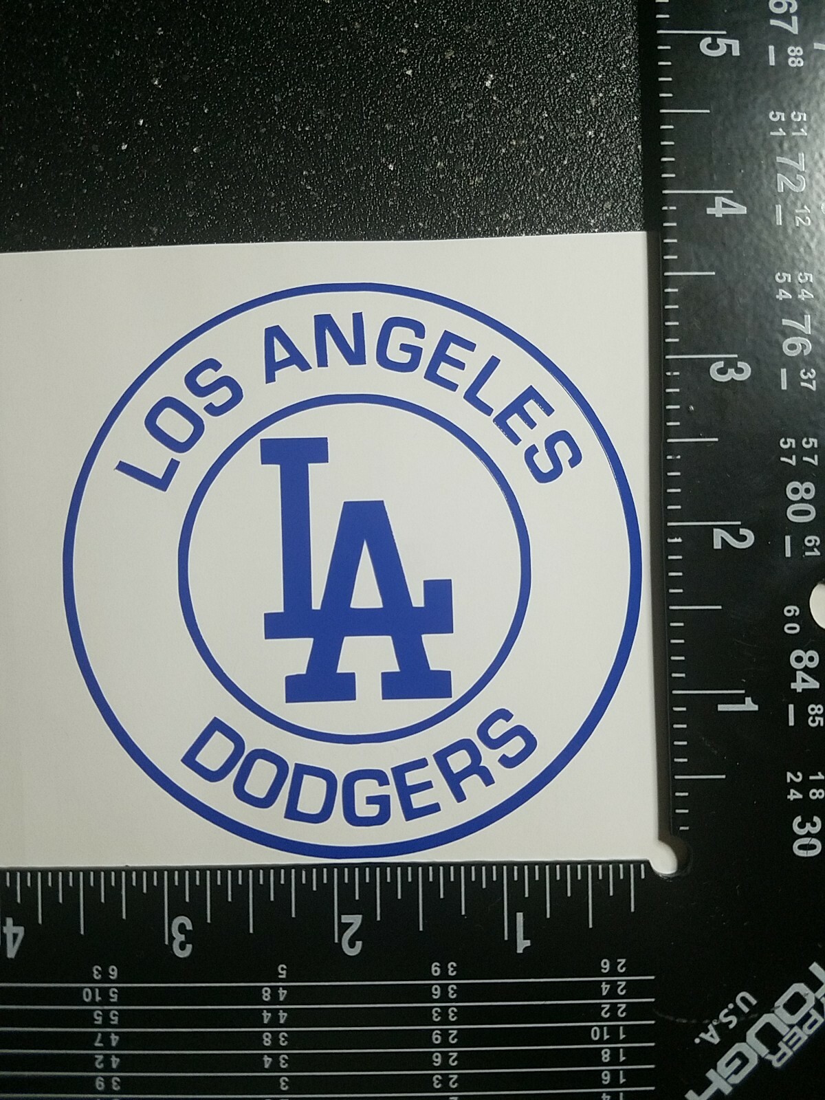 LA Dodgers Logo Vinyl Decal 3.5"