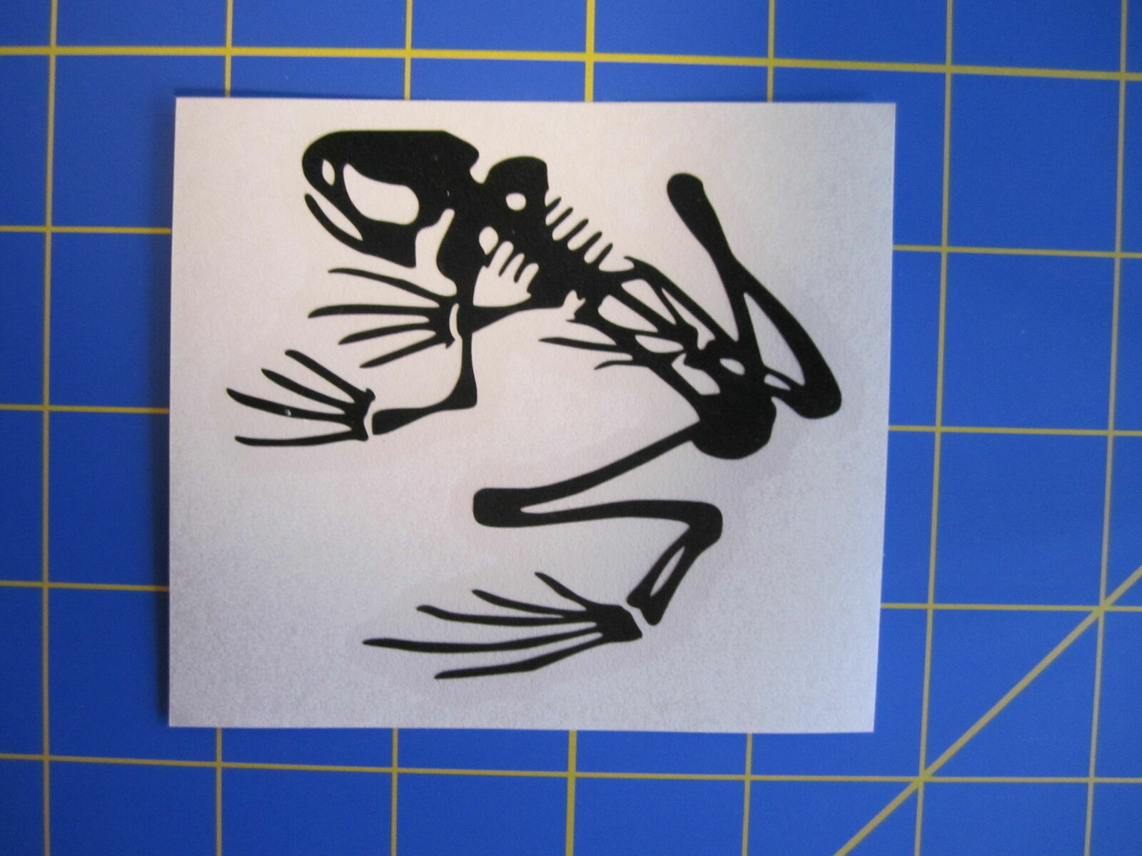 Skeleton Frog Decal
