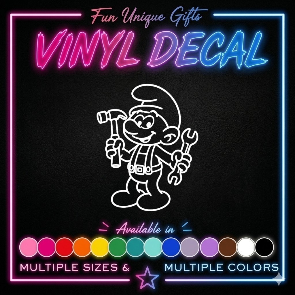 Smurf Vinyl Decal Sticker -Multiple Colors & Sizes- SHIPS FREE