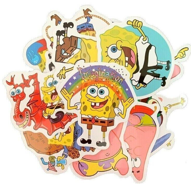 SPONGEBOB Stickers [B] SQUAREPANTS Squidword PATRICK ~ Vinyl Skateboard Decals