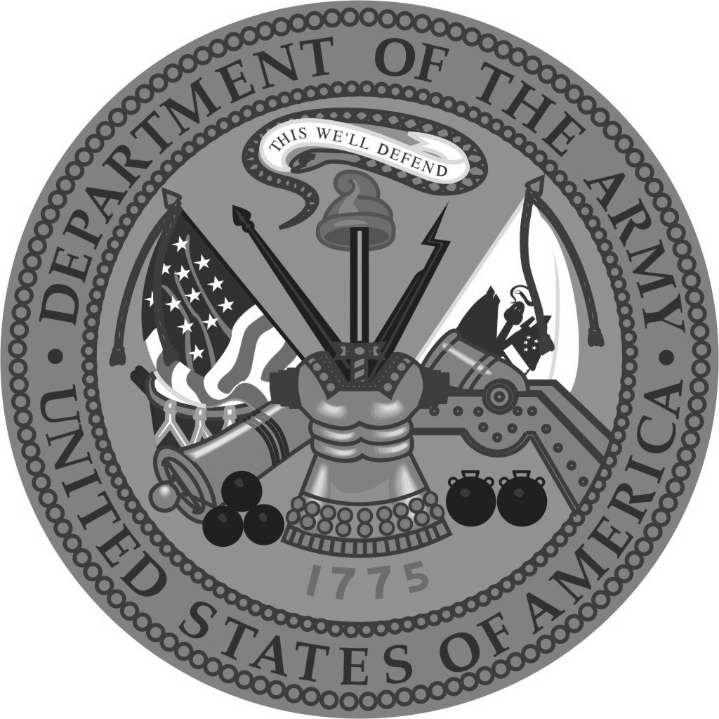 US Department of the Army Military 1 Color Window Wall Vinyl Decal Sticker