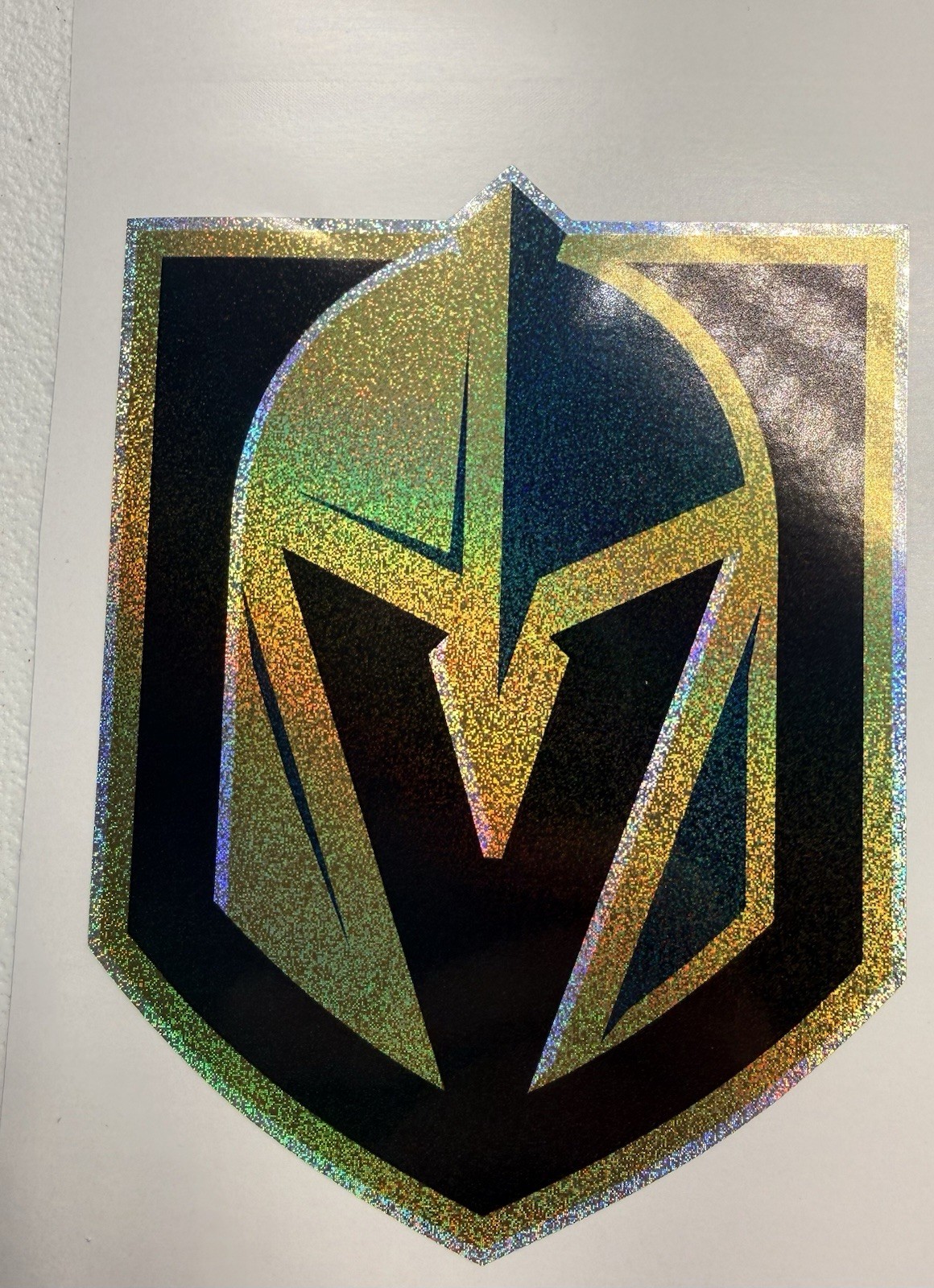 Vegas Golden Knights Holographic Tiny Sparkle Vinyl Decal