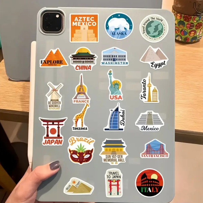 World Landmark Vinyl Stickers – Select A Sticker – BUY2GET4FREE!