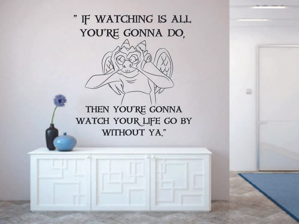 Hunchback of Notre Cartoon Quote Kids Vinyl Art Sticker For Home Room Wall Decal