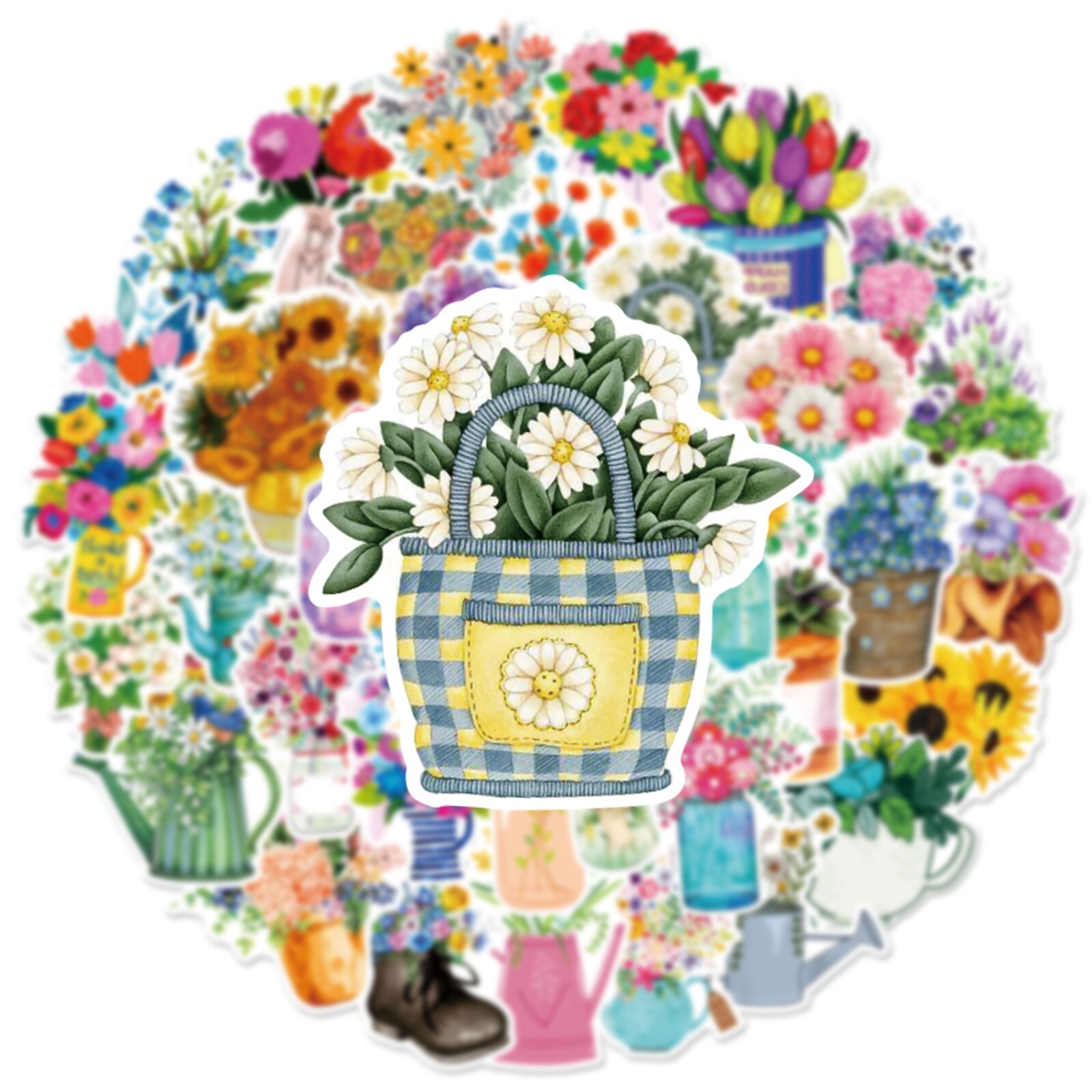 150pcs Flowers Stickers, Plants leaf flower Cactus Houseplant Stickers,#103205