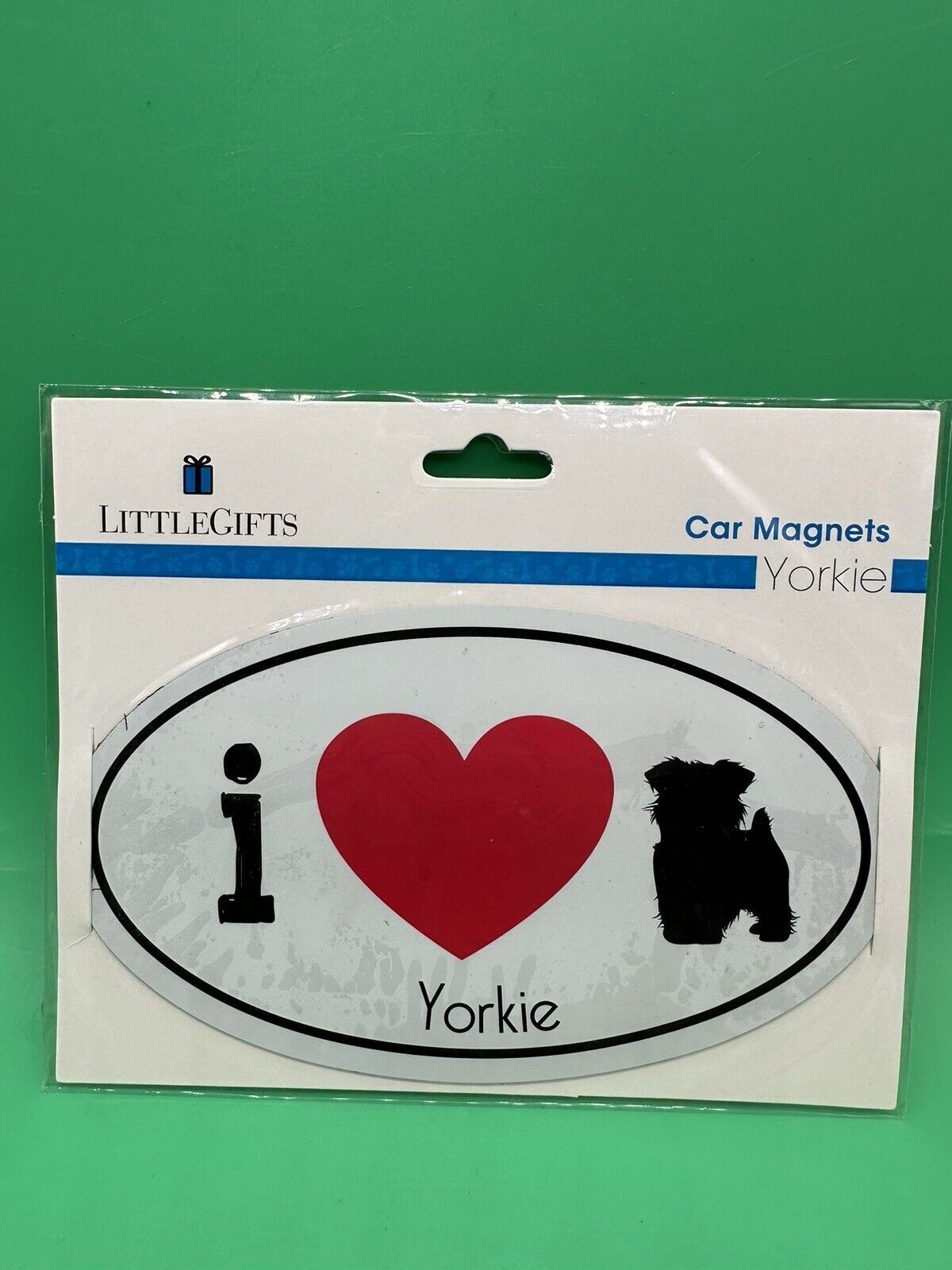 Little Gifts I ?? Love Yorkie Car Magnet 6” X 3.5”