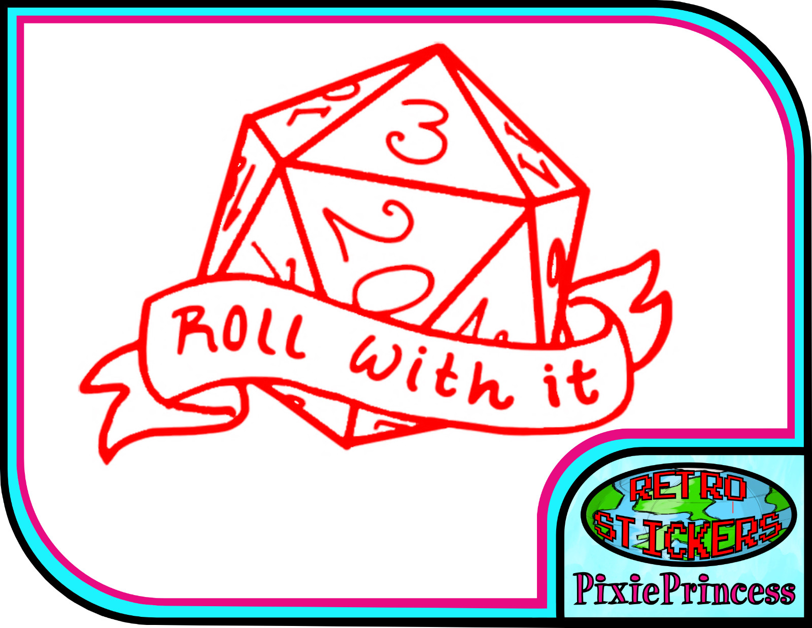 D&D Dungeon Dragons Master D20 N Vinyl Sticker Car Laptop Tablet Window Decal