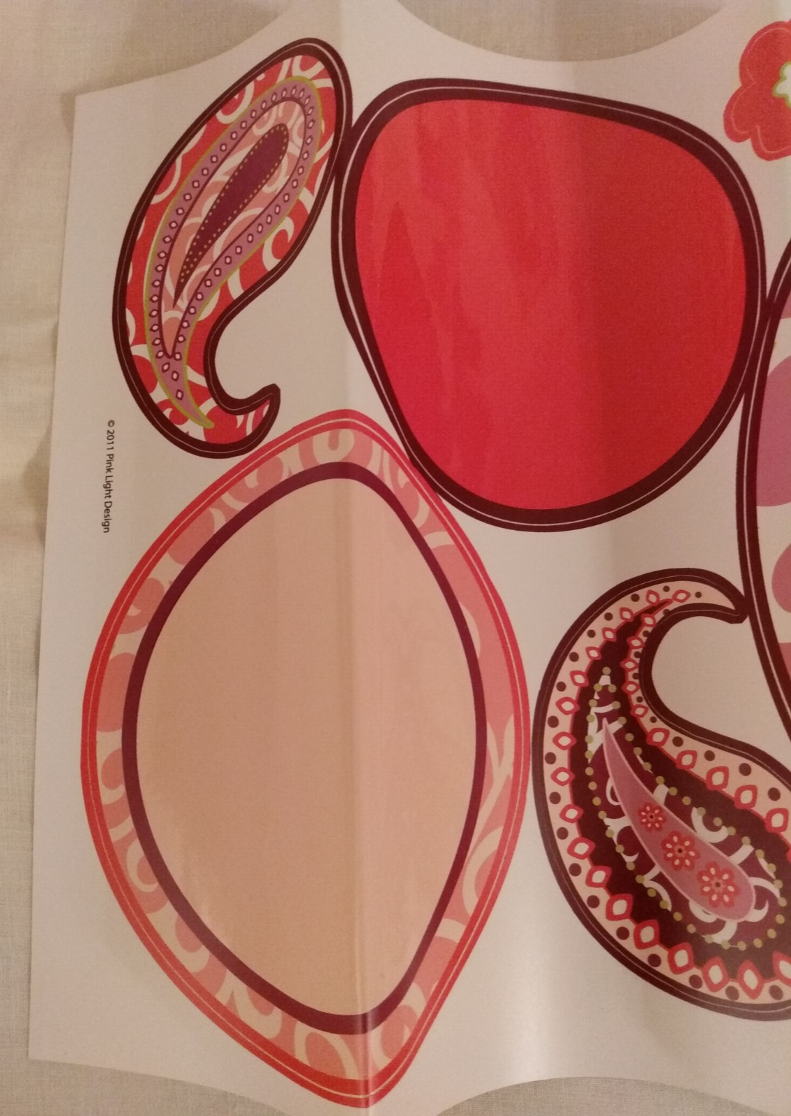 Hot Pink/Purple Vinyl Wall Stickers Decal Sheets Circles Pink Light Design 2011