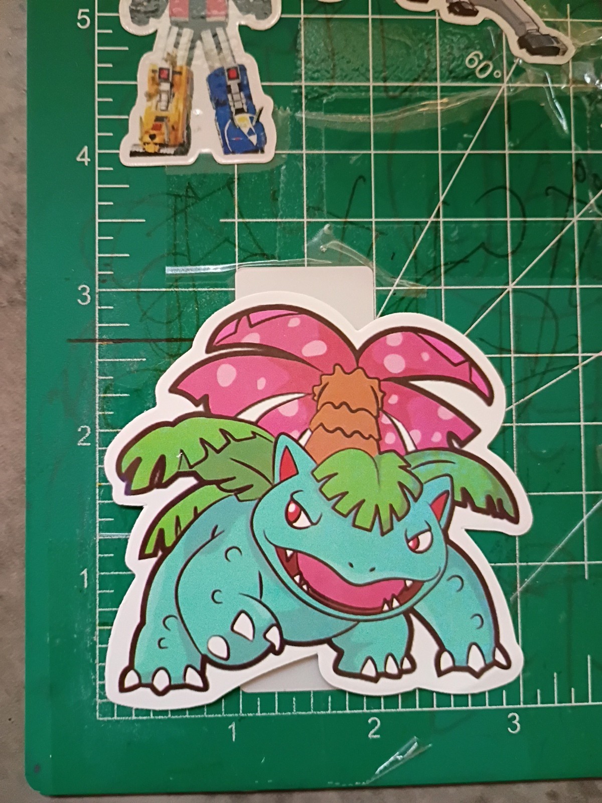 POKEMON STICKER X VENASAUR 3X3 INCHES STICKER X VYNIL DIE CUT STICKER HIGH GLOSS