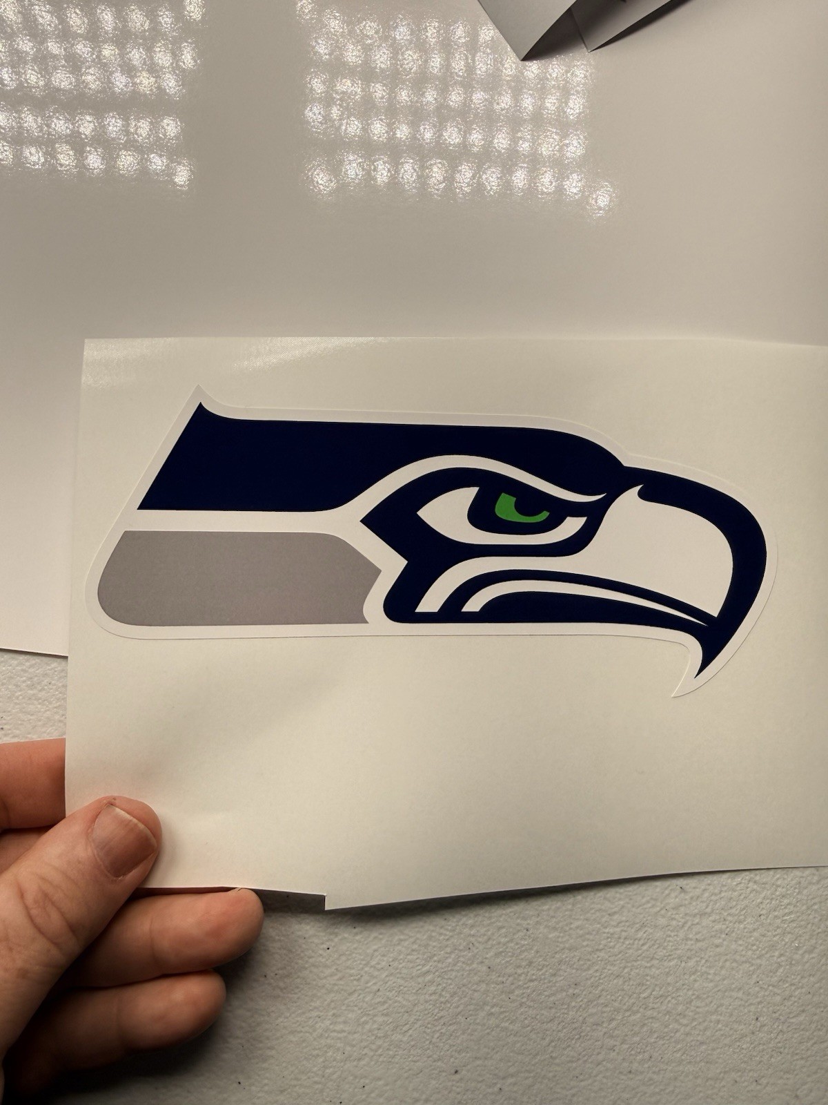 Seattle Seahawks Regular Vinyl Decal. 22”x10”