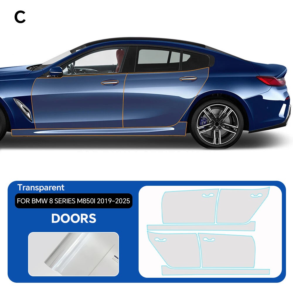 Full Car For BMW 8 Series M850i 2019-2025 M840i Precut Paint Protection Film PPF