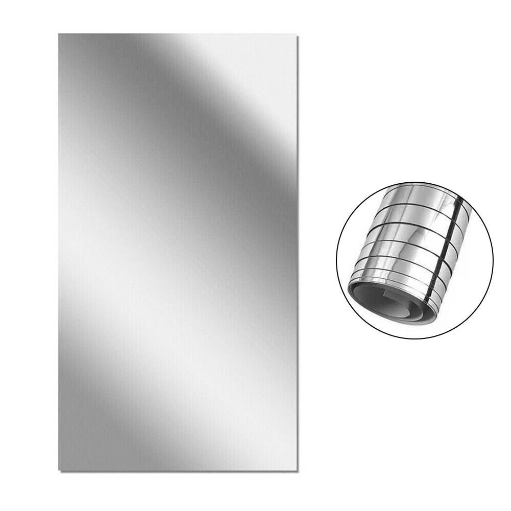 Mirror Wall Sticker Foil Wall Mirror Mirror Self-adhesive Waterproof 1 Pcs
