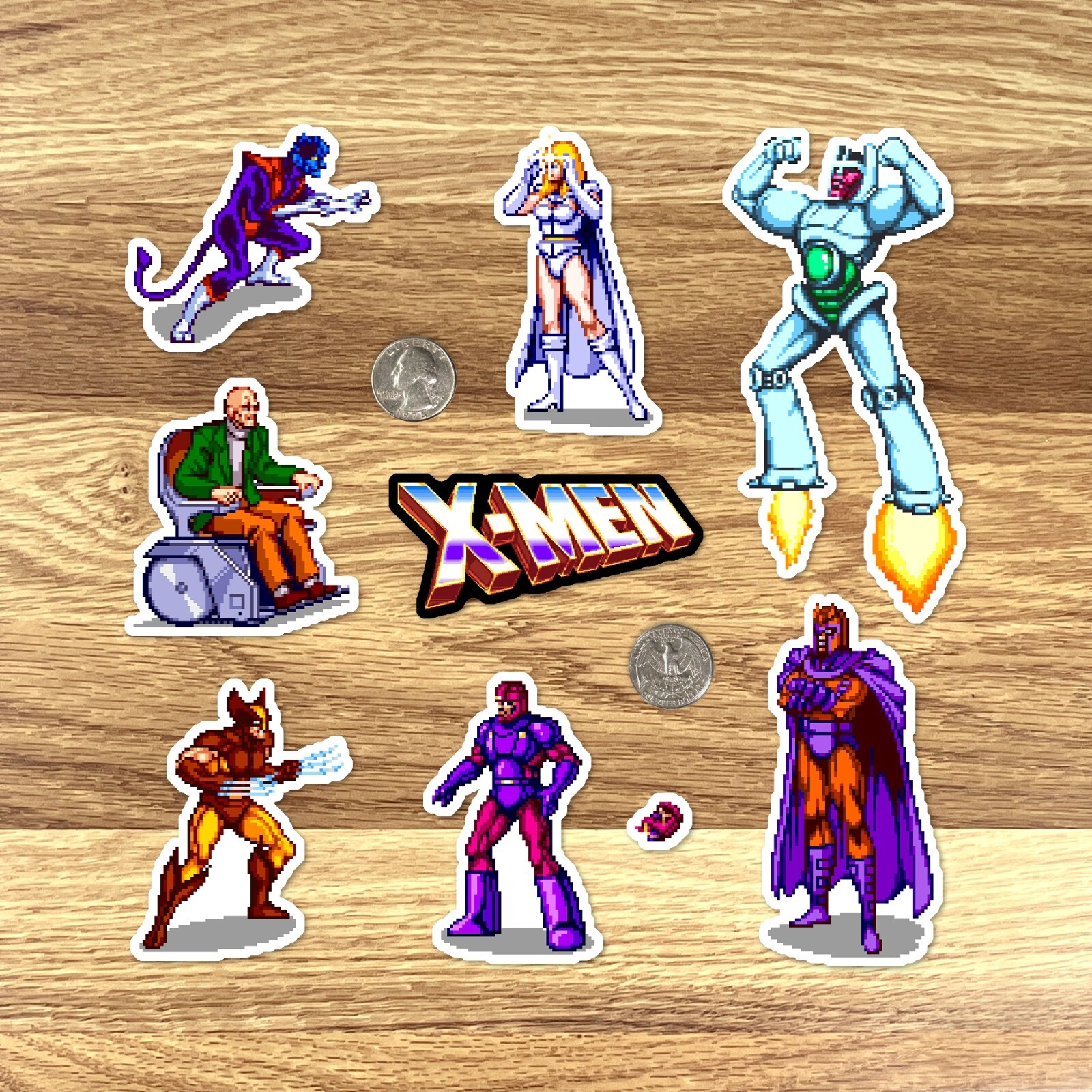 X-Men Stickers Arcade Game 29 Sticker Pack
