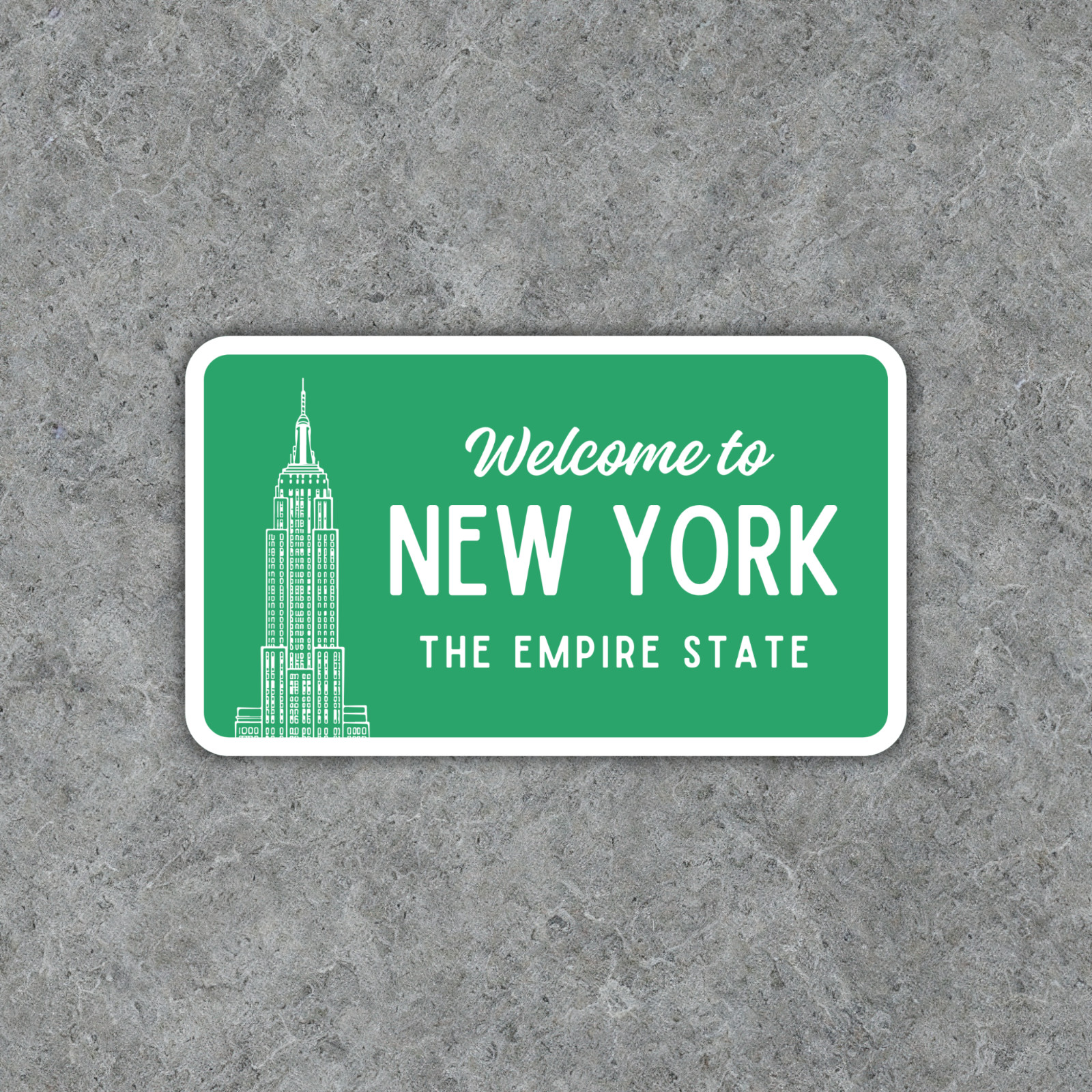 Welcome to New York Sticker The Empire State Vinyl Waterproof Decal
