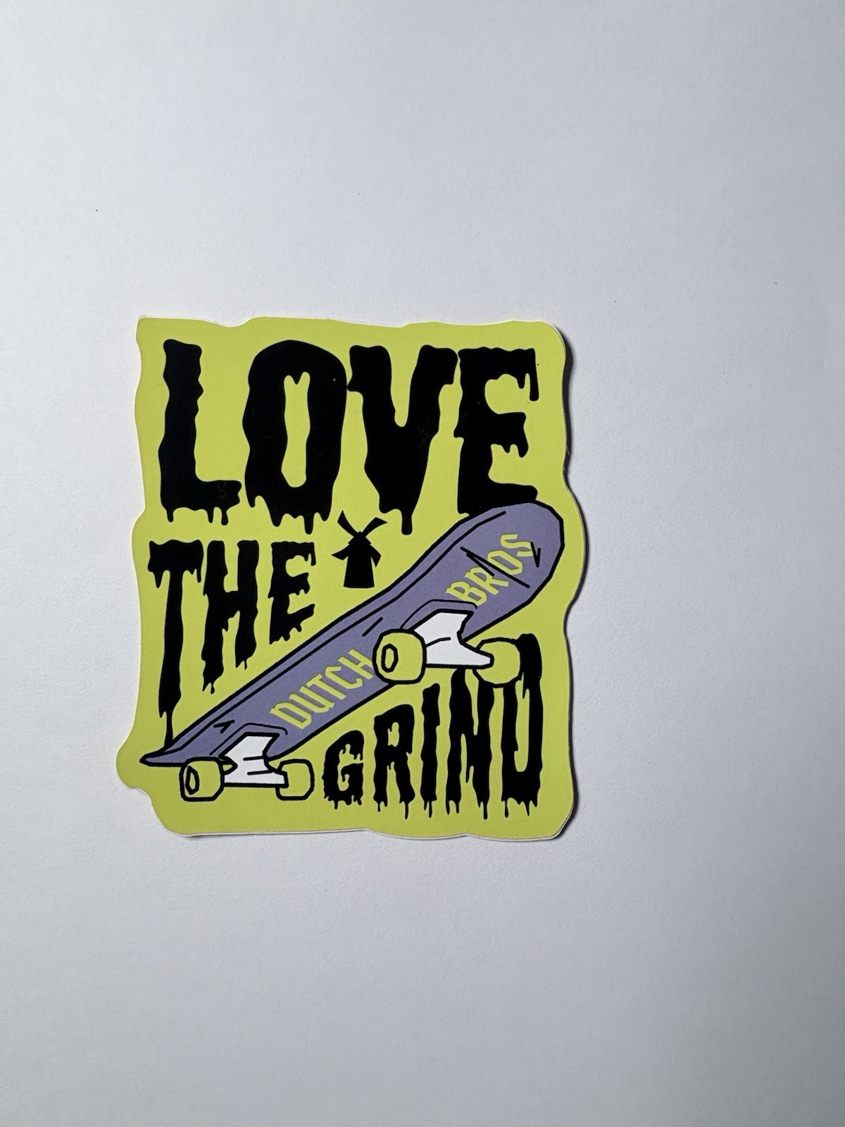 Dutch Bros Love the Grind Skateboard Sticker