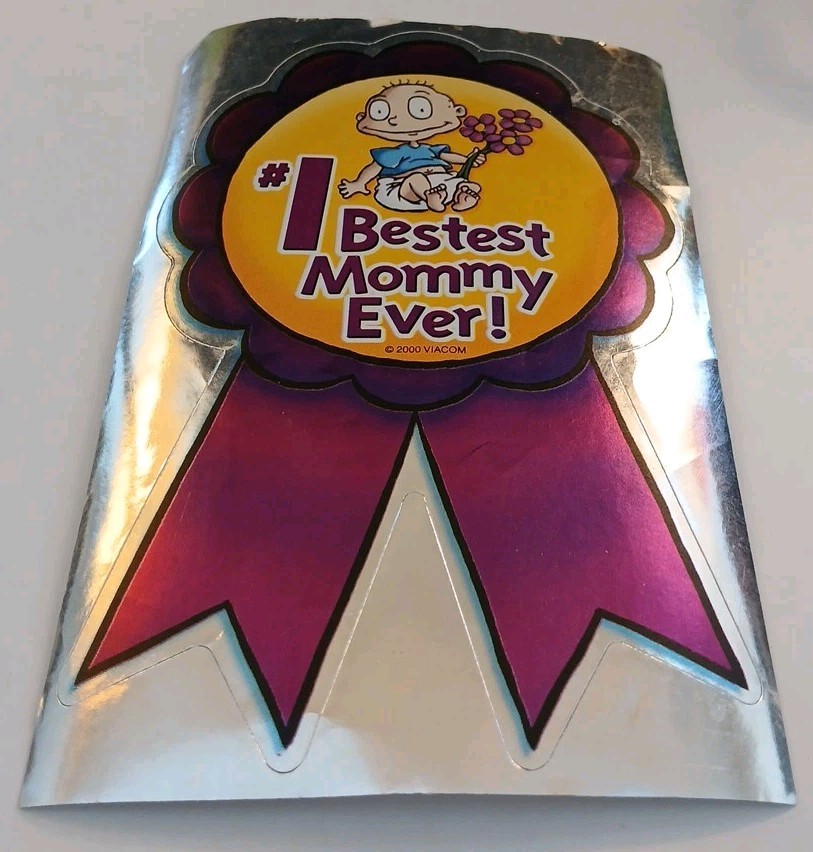 Rugrats sticker featuring the character Tommy Pickles, celebrating motherhood.