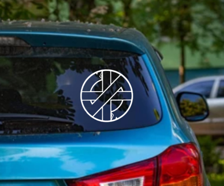 Crass Car Decal Vinyl Band Logo Glossy Bumper Sticker Crust Punk Discharge