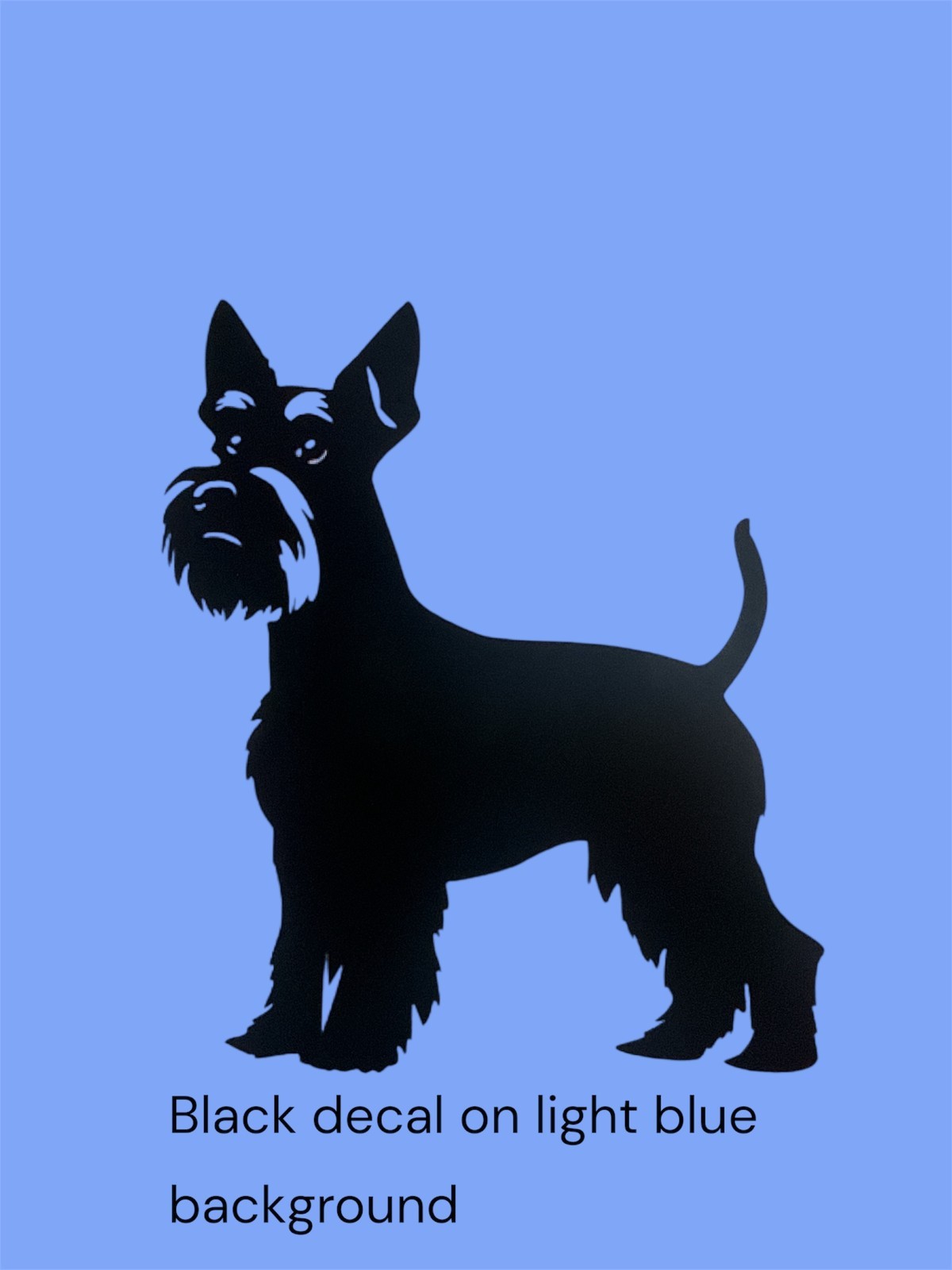 Schnauzer dog design #2 Decal for car Windows Laptops most Smooth Surfaces