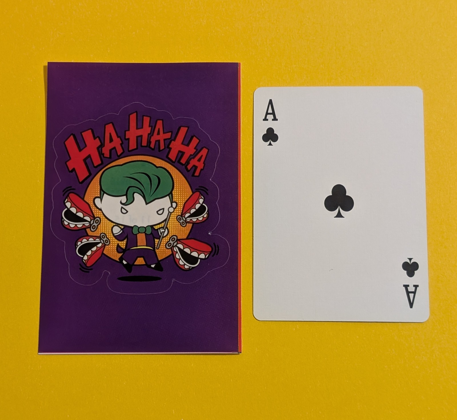 Joker Vending Sticker – 2019 DC Chibis Series 1 – Comic Villain Chattering Teeth