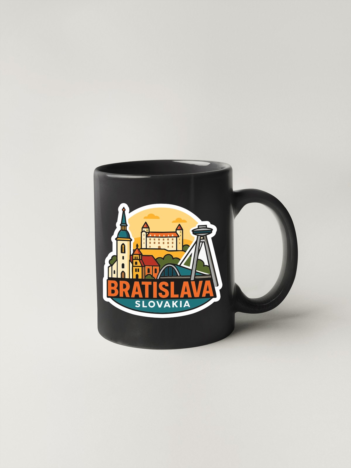 Bratislava Slovakia Sticker Decal Vinyl Die-Cut City Skyline Landmark Design