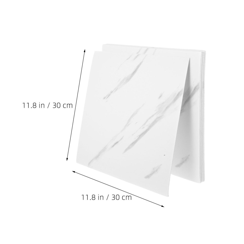 20 Pcs Simulated Marble Peel And Stick Self Adhesive Tiles For Bathroom Kitchen