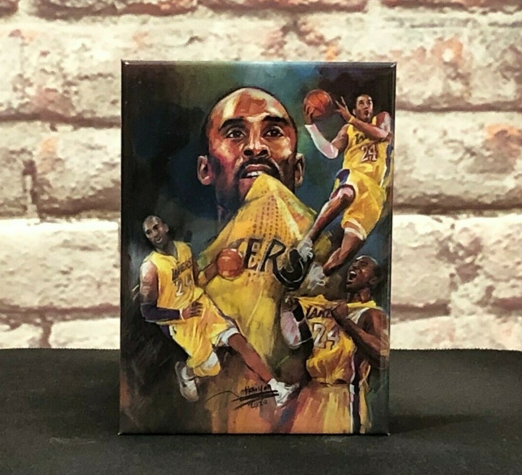 Kobe Bryant – NBA Shooting Guard – Los Angeles Lakers – Metal Magnet