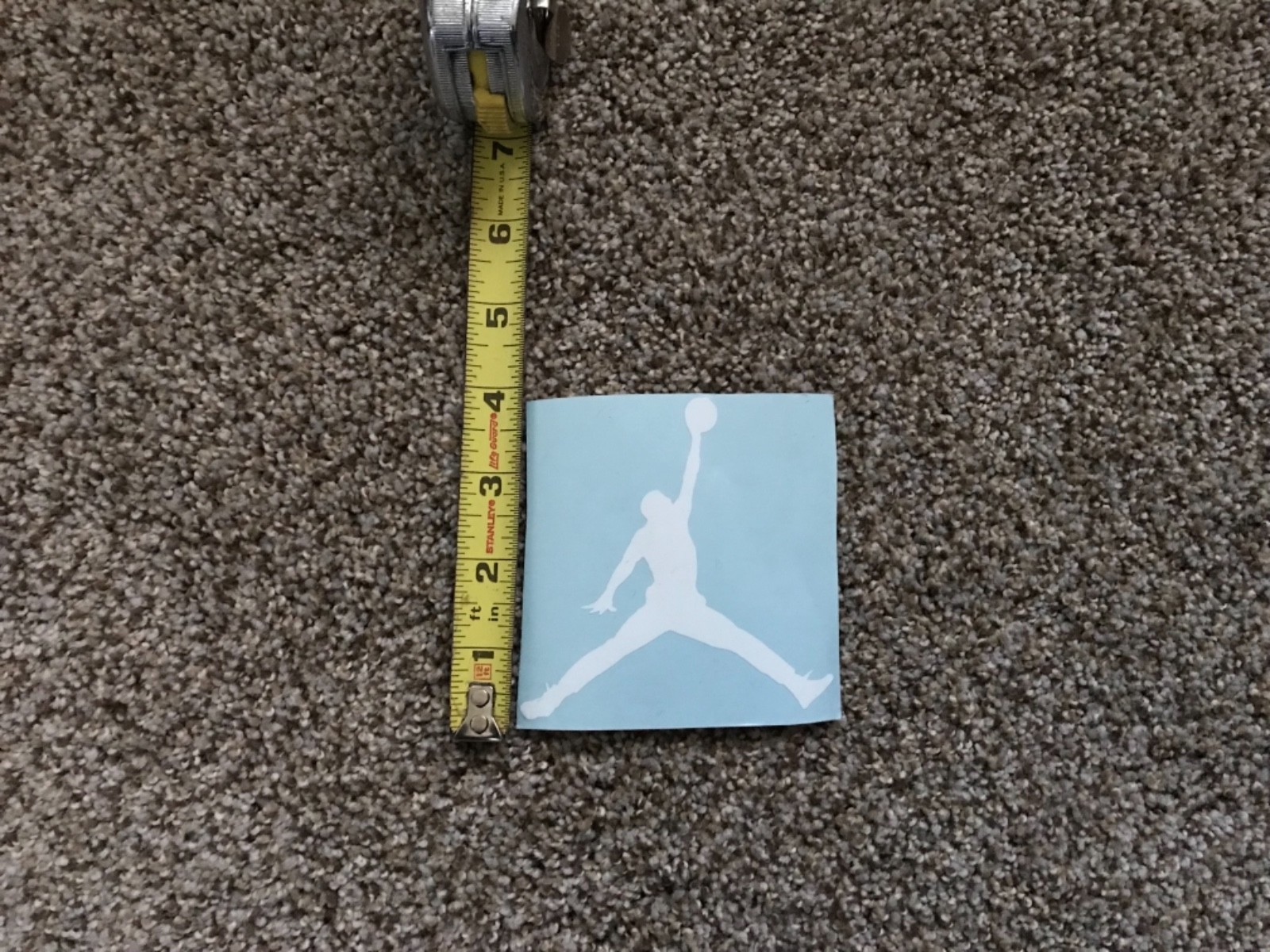 Michael Air Jordan Decal. High Quality White Decal.