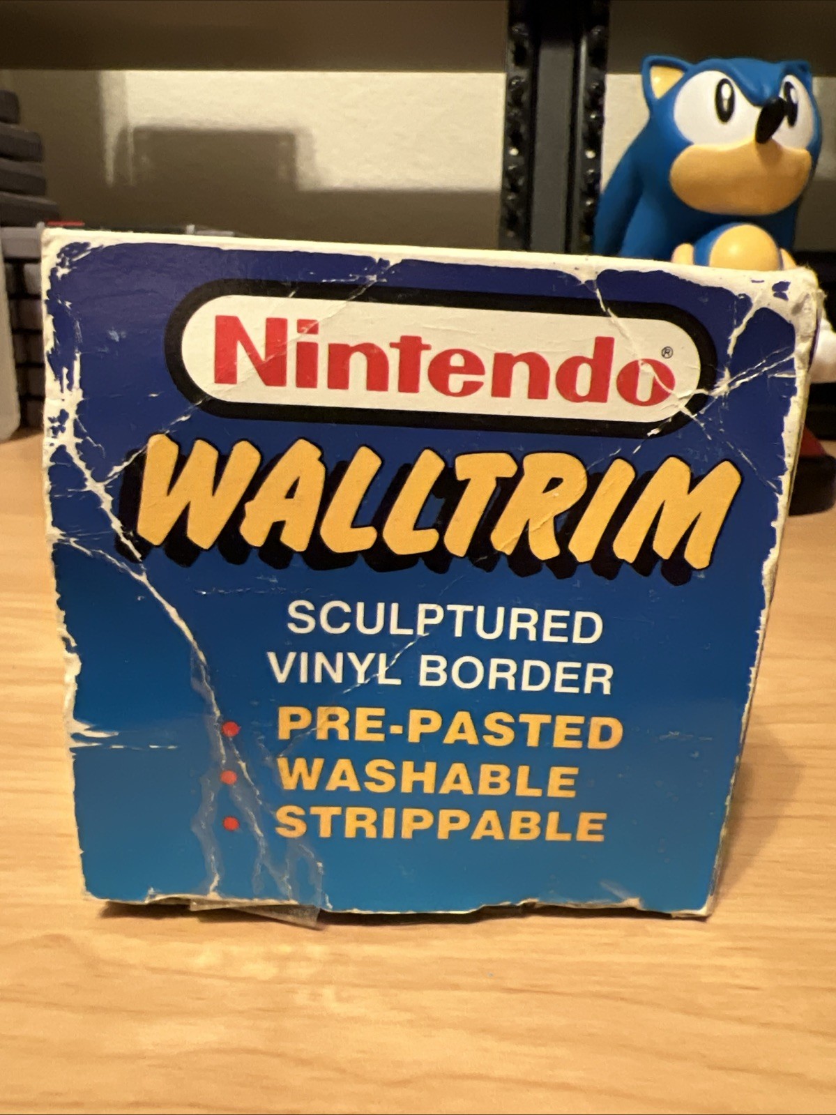 Nintendo Super Mario Vinyl Walltrim (1989) *Peach* New In Original Box 5 Yards