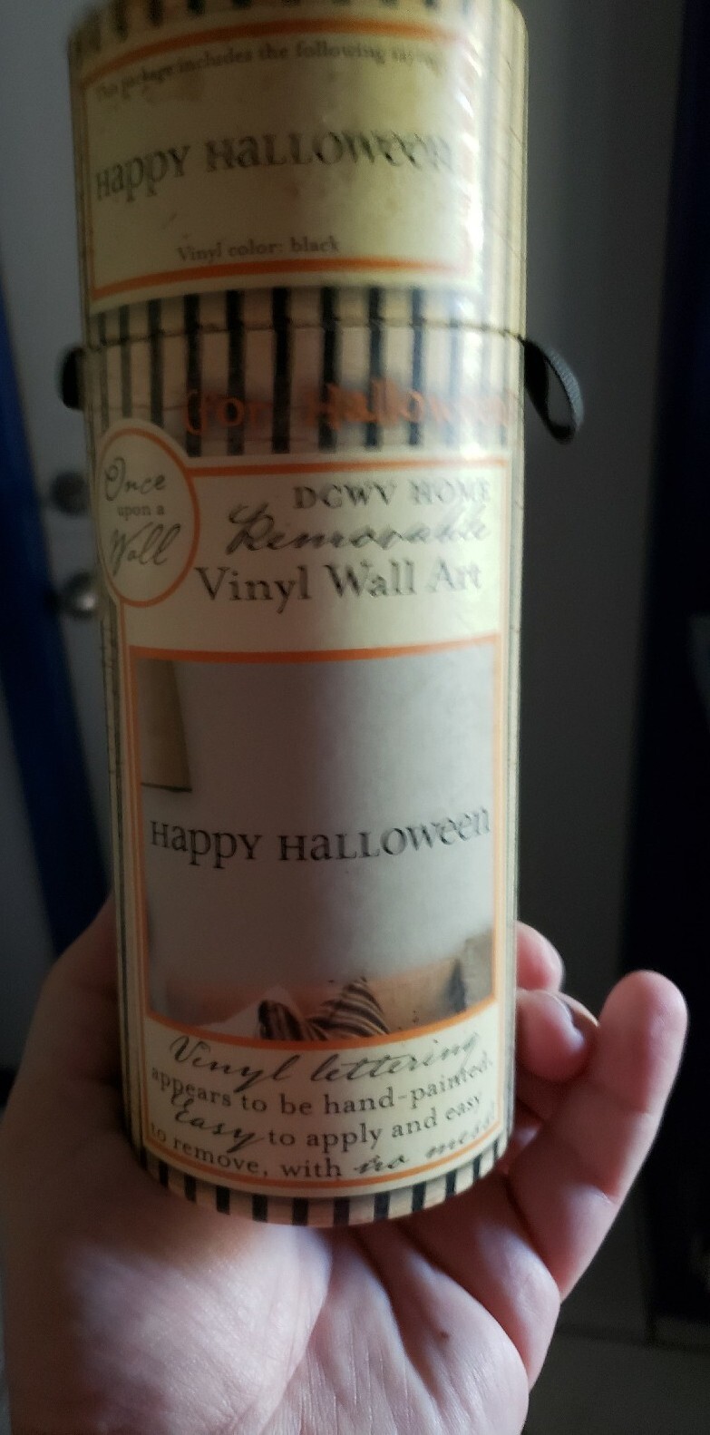 DCWV Home Removable Vinyl Lettering Happy Halloween