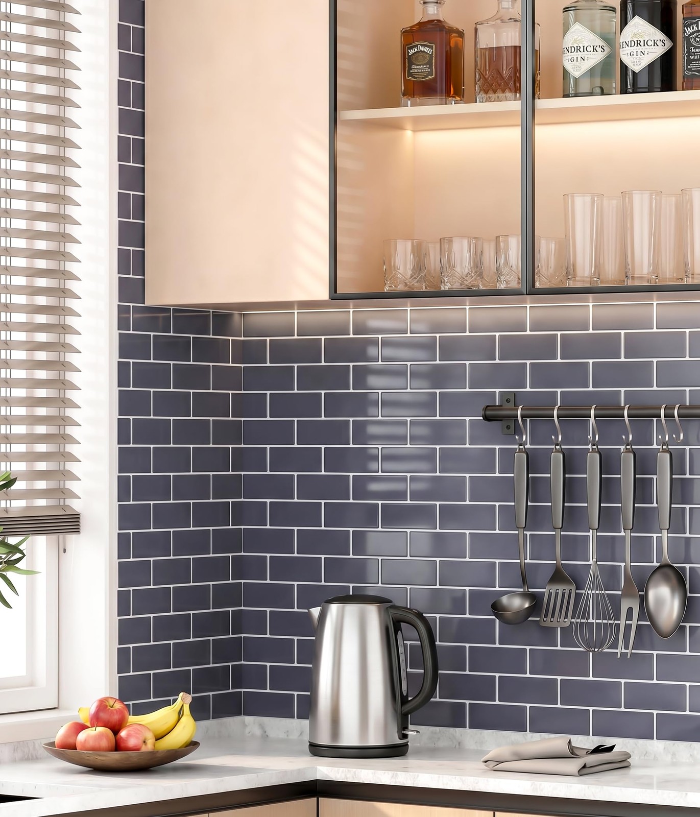 Peel and Stick Backsplash for Kitchen: Adhesive Wall Tiles for Bathroom – Vin…