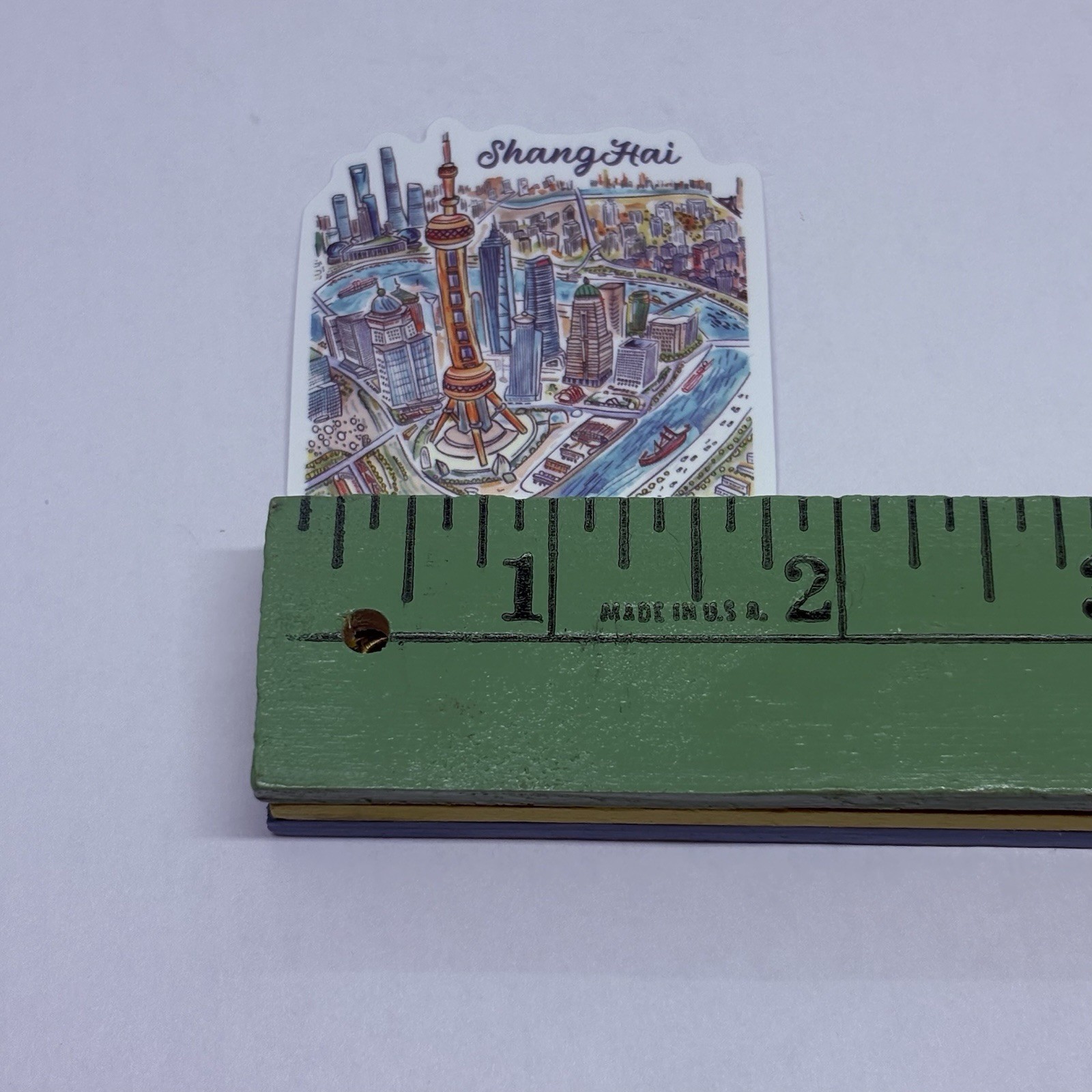 Shanghai Sticker Cityscape Travel City Tour Drawn Art Decal Vinyl Souvenir Tc9