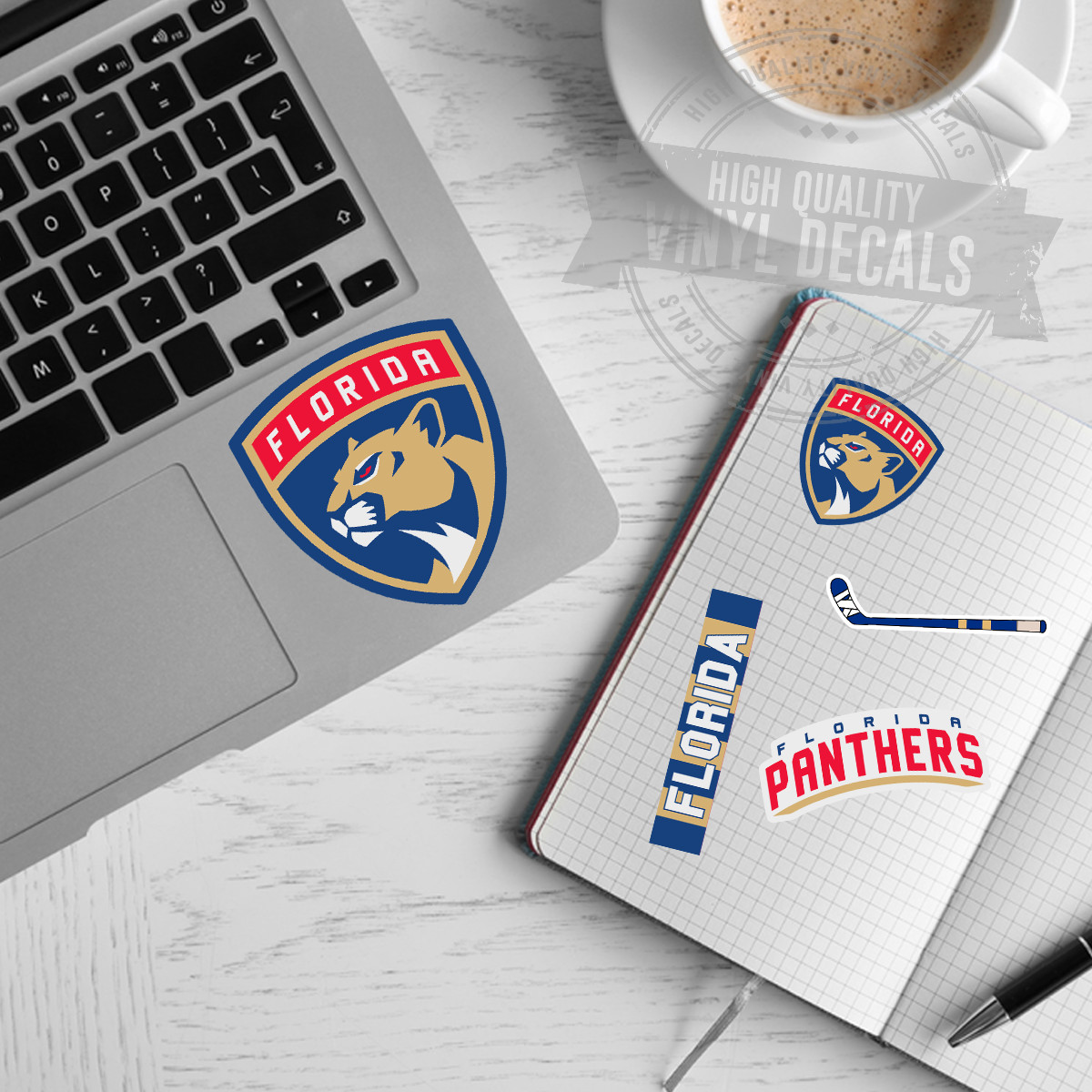 Florida Panthers NHL Hockey A4 High Quality Printed Vinyl Decal Sticker Kit New