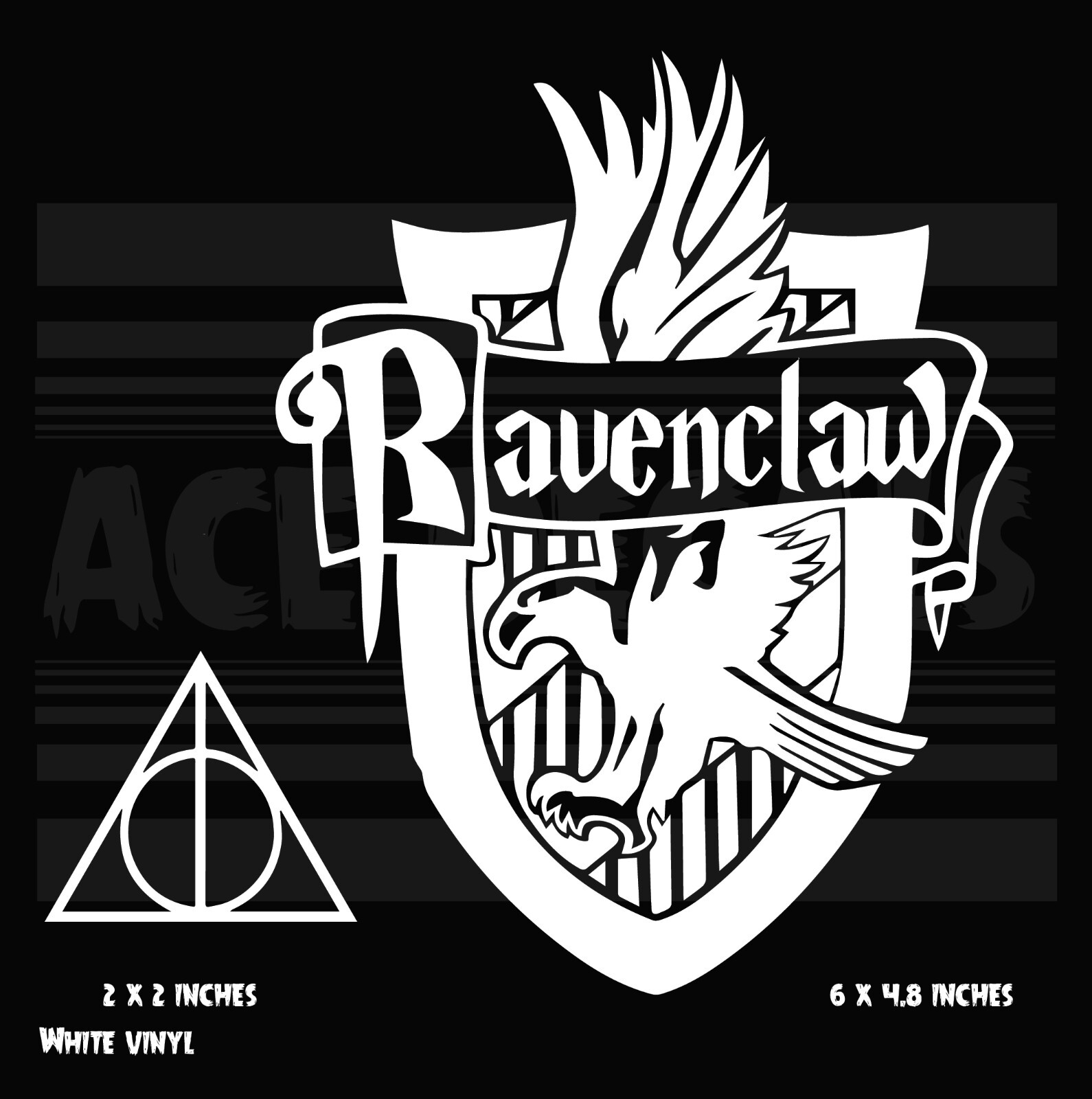 Harry Potter – Ravenclaw – deathly hallows 2 pack – Vinyl decal sticker